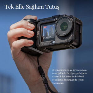DJI Osmo Action 6 Uyumlu Sokak Fotoğrafçılığı Tutacak Kiti Çerçeve El Tutacağı Deklanşör