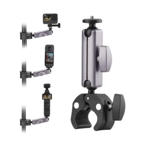DJI Osmo Action 6 / Osmo 360 / Insta360 X6 X5 Uyumlu Alüminyum 360° Gidon Kelepçesi Bisiklet Motosiklet Montaj