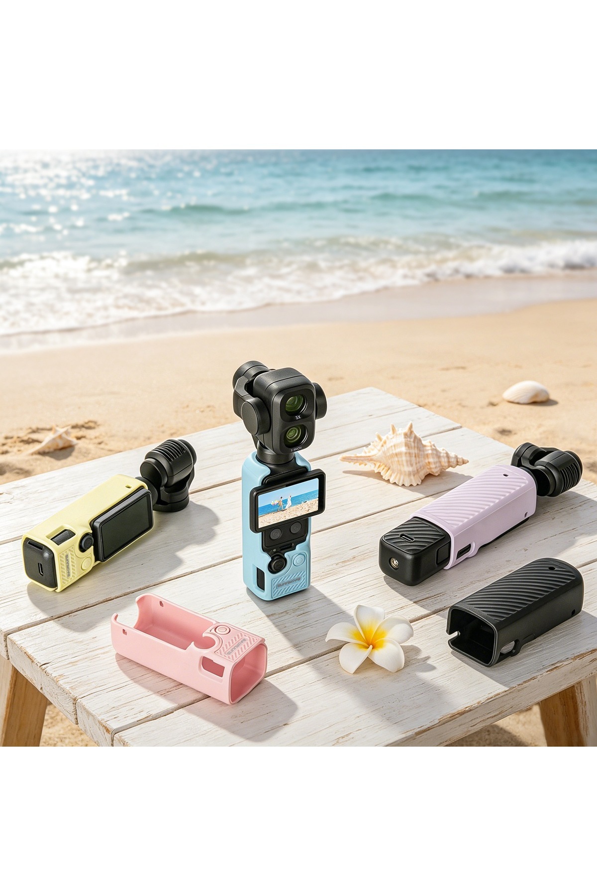DJI Osmo Pocket 4P / Pocket 4 / Pocket 3 Uyumlu Silikon Koruma Kılıfı TPU Gövde Koruyucu - Görsel 6